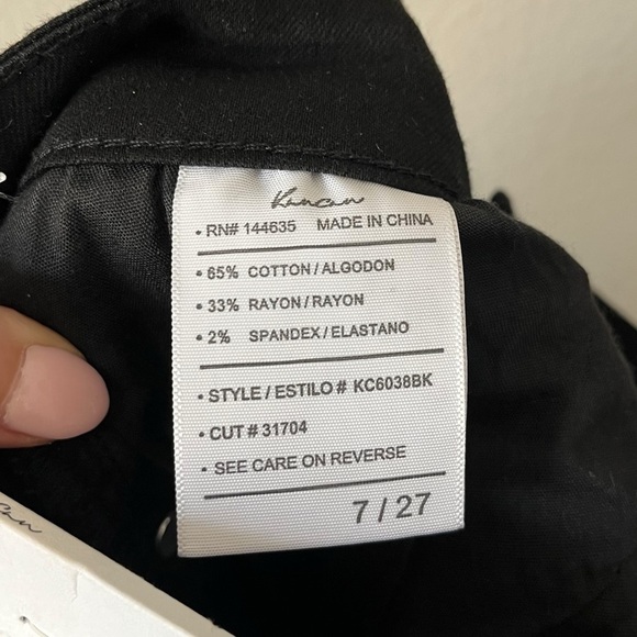 KanCan NEW High Rise Distressed Skinny Jeans Black Size 7/27 KC603BK - Picture 9 of 10